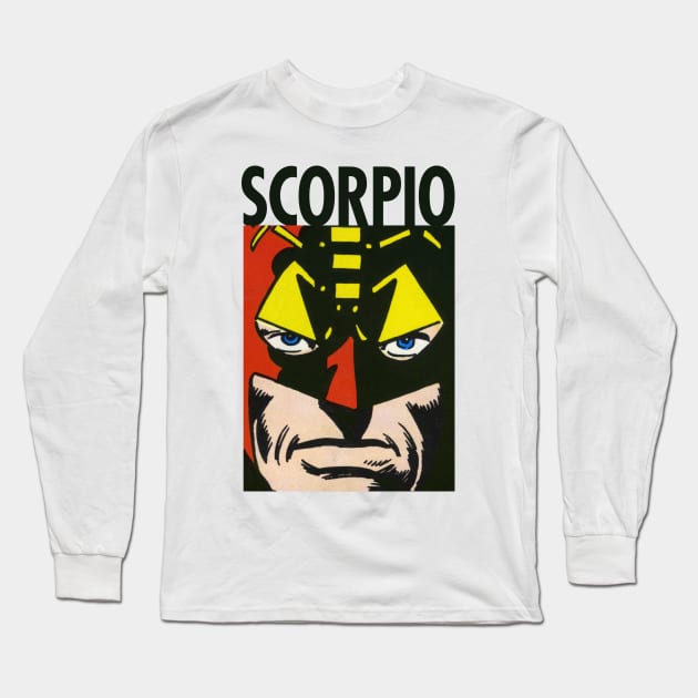 Defender Villian: Scorpio Long Sleeve T-Shirt by HustlerofCultures